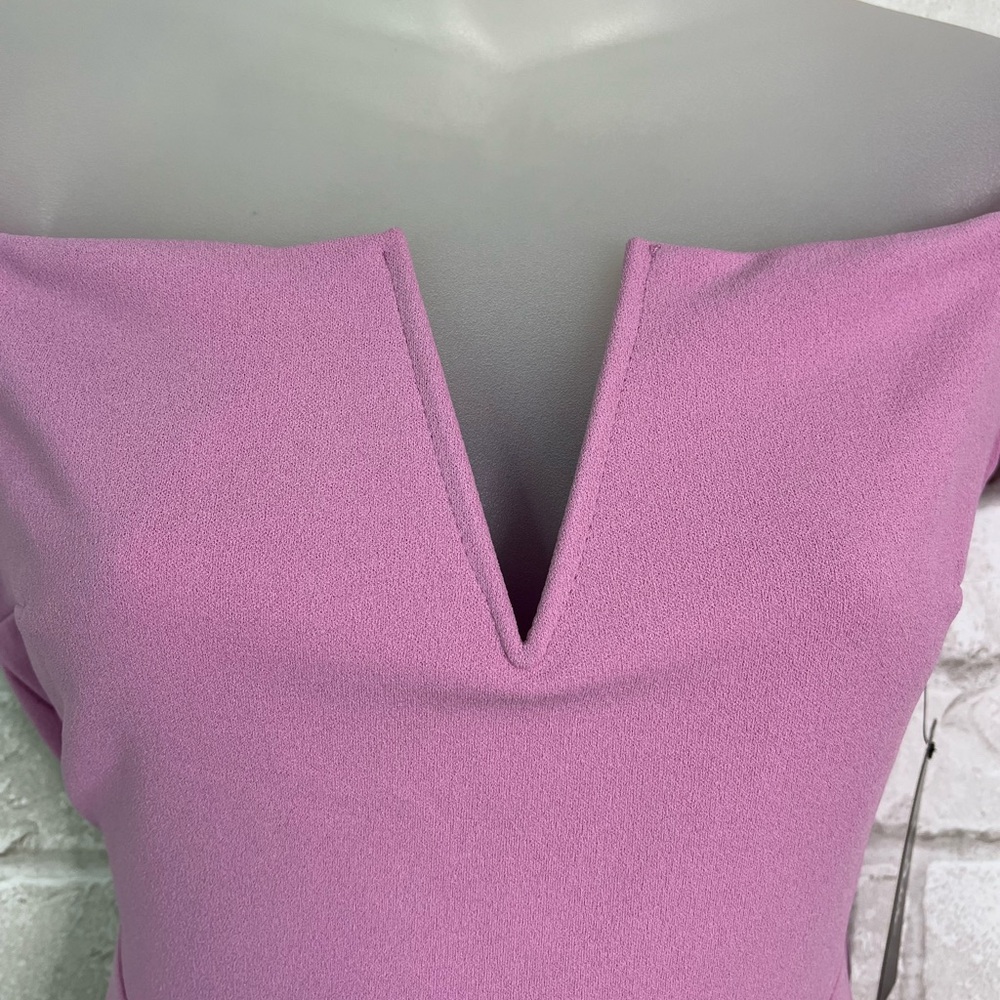 NWOT Lulu’s Lavender Purple Off-The-Shoulder Mini Dress - Picture 5 of 11